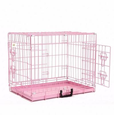 China Quality Assured Foldable Large Dog Cages Crate Metal Dog Kennels Cages Outdoor for sale