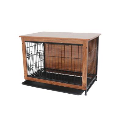 China Luxury wooden kennels home high quality wooden Metal dog cages dog kennels dog cages for sale for sale