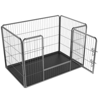 China Heavy Duty 4 panel Puppy Play Pen Dog Crate Rabbit Enclosure Dog Cage for sale