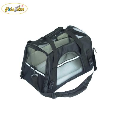 China Airline Approved Soft Sided Pet Carrier Travel Cat Carrier Bag With Fleece Pad Replacement for sale