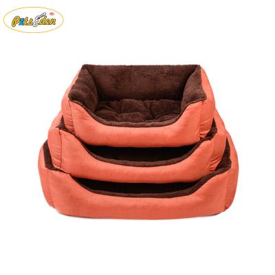 China Soft Square Warm Approved Pet Dog Cushion Luxury Square Pet Bed for sale