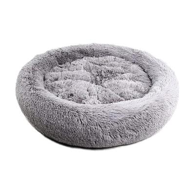 China Wholesale Luxury Soft Plush Warm donut Pet Bed Cushion Sofa Cat Dog Bed Factory supply for sale