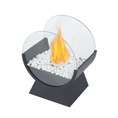 China New Release Bio Indoor Ethanol Fireplace Metal Construction Table Top Fire Stored Table Place For Patio for sale