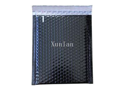 China Black Metallic Shipping Envelopes , 4 * 6 Inch Bubble Shipping Envelopes for sale