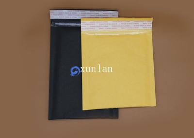 China Black Sealed Bubble Wrap Pouches , Recyclable Kraft Shipping Envelopes for sale