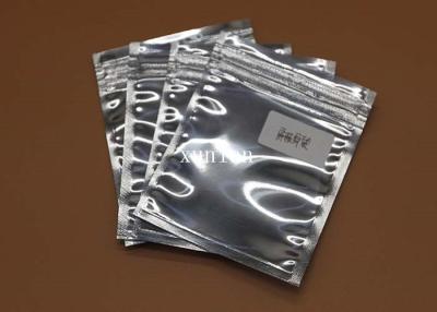 China Shiny Silver Anti Static Poly Bags , Static Dissipative Bag With Zipper for sale