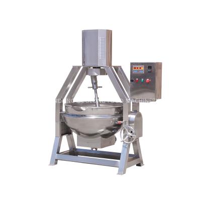 China Vegetable Processing Plant High Quality Semi-automatic Planetary Stirring Jacketed Cooking Kettle For Fruit Jam for sale