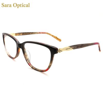 China Women Guangzhou New Design Optical Frames Glass Acetate Eyewear for sale