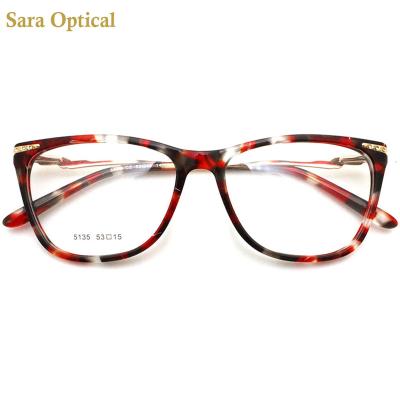 China Women Italy Design CE Reading Glasses Frames Custom Acetate Optical Frames for sale