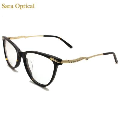 China Women Eye Glasses Acetate Glasses Computer Eyewear Designer Designer Frames Ladies Optical Frames for sale