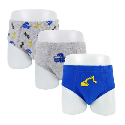 China QUICK DRY Printing Cartoon Cotton Kids Underwear Boy High Quality Comfortable Soft Briefs Kids Underwear for sale