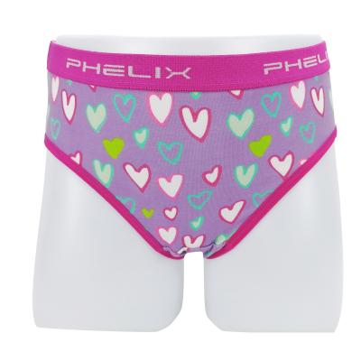 China Wholesale Customized Lovely Print Breathable Cotton Girls Breathable Briefs Underwear for sale