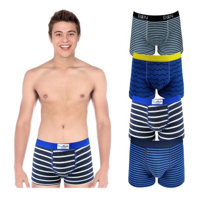 China High quality QUICK DRY cotton boy's underwear kids collection stripe undewear boxer for sale