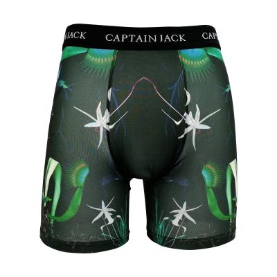 China Antibacterial Wholesale Fashion Printing Polyester Customize Logo Men Underwear For Daily for sale