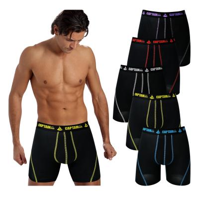 China Antibacterial In Stock Wholesale Multi Color Polyester Quick Dry Sexy Men's Boxers Cotton for sale