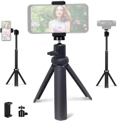 China 2023 Hot Sale Portable Flexible Mini Lightweight Selfie Desktop Tripod for Camera/Phone/Webcam, Extendable Stand Portable Selfie Stick for sale