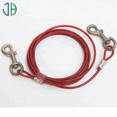 China Chinese Supplier MANUFACTURING PA Coated Steel Wire Dog Leash Rope for sale