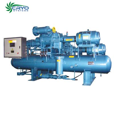 China Industrial Refrigeration Equipment Large Capacity High Efficiency Screw Compressor Unit for sale