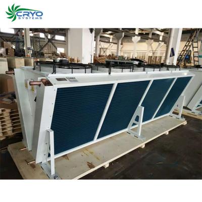 China Refrigeration parts top type air condenser, air cooler condenser, industrial air blow condensers for cold room for sale