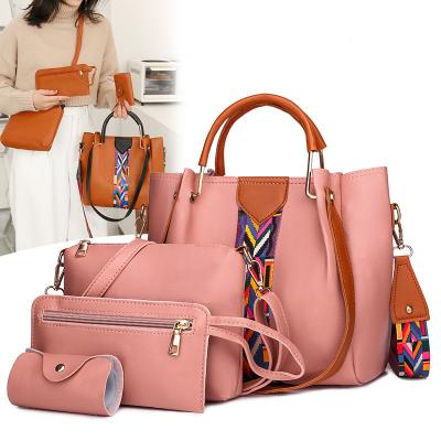 China 2021 Fashion Designer Women Shoulder Bag Suit Fashion Clutch Bag Handbag 3 Piece Set for sale