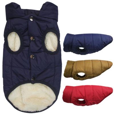 China Hot Selling Hot Stocked Dog Clothes Solid Color Stripper Coat Vest Autumn Winter Pet Clothing Plush for sale