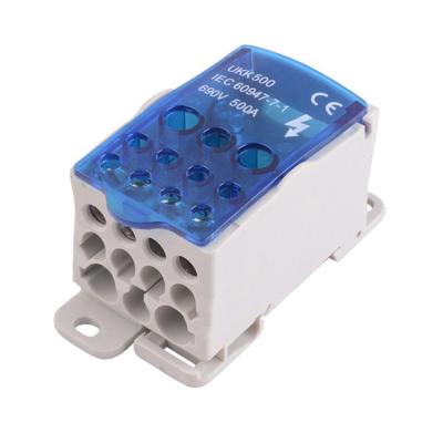 China Wire Connecting CHENF UKK-500 Power Distribution Screw Terminal Blocks 520A 690V Distribution Terminal Block for sale