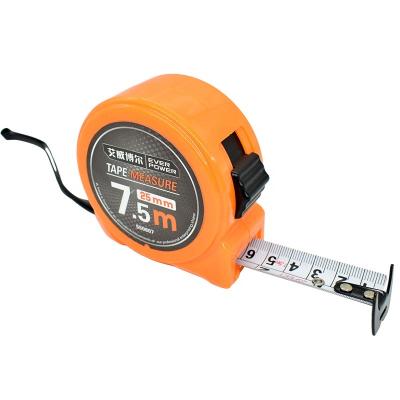 China ABS & EVERPOWER Free Sample Stainless Steel Meter Tape 7.5m Tape Measure With Logo Custom Retractable Self-locking Metal Tape Measure for sale