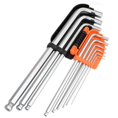 China Free Sample S2 Spanner T-Handle Spanner Allen Keys Hex Bulk Sale 9pcs Spanner Set for sale