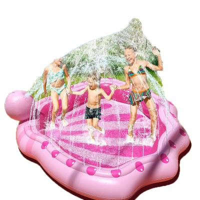 China Custom PVC Children's Inflatable Sprinkler Pool 3 in 1, Wading Splash Center Park Backyard Summer Water Spray Toy Outdoor Gift for sale