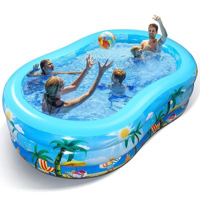 China Eco-friendly PVC Inflatable Swimming Pools Family Leisure Pools For Kids And Adults , Children's Pools Blow Up Swimming Centers for sale