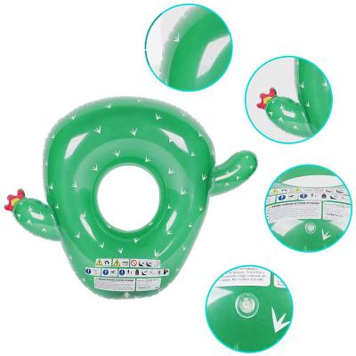 China Women Bespoke Inflatable Swimming Ring Adult Outdoor Floating Pool Cactus Floats Water Pool Swimming Ring for sale