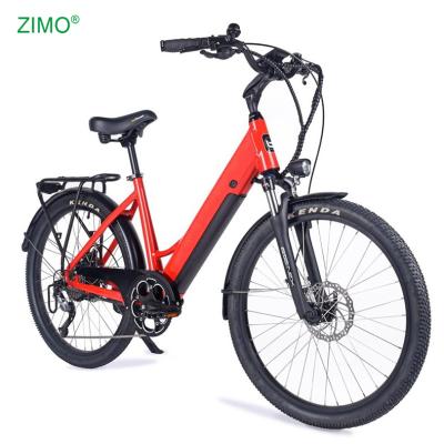 China 2021 Aluminum Alloy Popular Pedal Assist Electric City Bicycle for sale