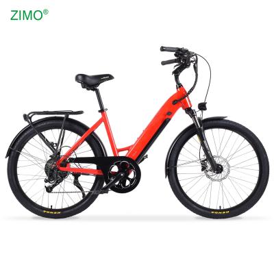 China 2021 New Aluminum Alloy Pedal Assist 48V 350W City Electric Bicycle For Sale, Urban E-bike For Adult for sale