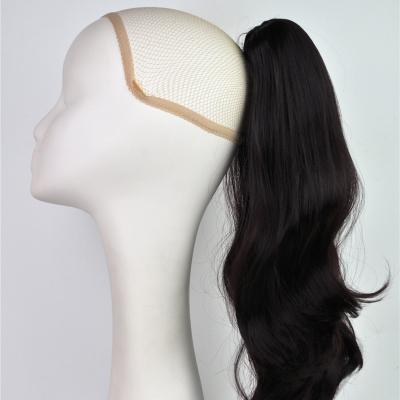 China Long Hair Perm Curly Ponytail Wig Female Mid Length Curly Hair Medium Length Hair for sale