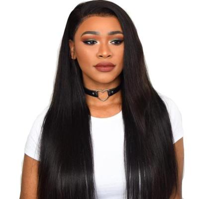 China Jerry Curly Lace Front Human Hair Wigs Pre Plucked Silky Straight Remy Hair for sale