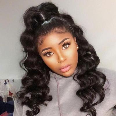 China Curly Wig Lace Frontal Hair Wigs Loose Wave Brazilian Hair Wigs For Black Women for sale