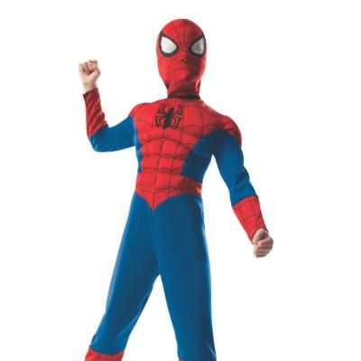 China Soft Comfy 2 in 1 Reversible Muscle Chest Deluxe Kids Spider-Man Costume for sale