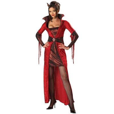 China Handmade Women's Gothic Devil Plus Size Costume for sale