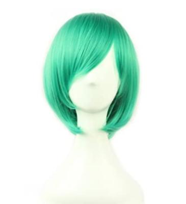 China NEW-LOOK Short Afro Wave Straight Hair Wig Anime Cosplay Costume Party Wigs (Green) C0278 for sale