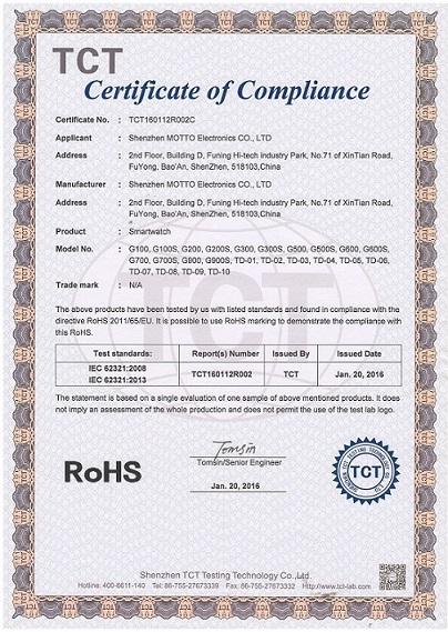 RoHS - Shenzhen Motto Electronics Co., Ltd.