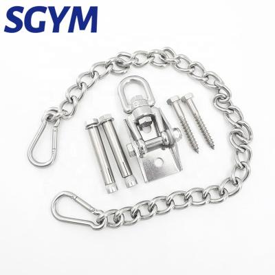 China Heavy Industry Capacity Stainless Steel Swing Hanger Hook For Hammock Chair Sandbag Patio Swings Supporting Hook With Chain Link for sale