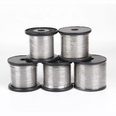 China Boat / 304 Stainless Steel Wire Rope 3316 7x7 7x19 1x19 Hoisting Cable For General Purpose DIN Standard for sale