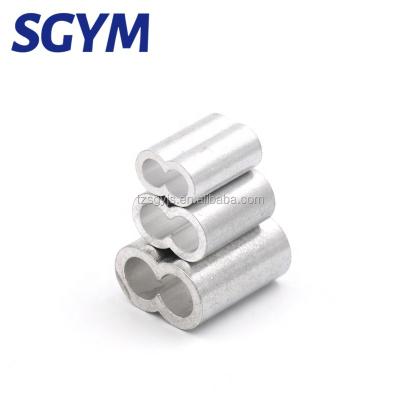 China High Quality Selling Aluminum Wire Rope Fittings Best Ferrule / Aluminum 8 Form Sleeve For Wire Rope for sale