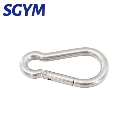 China Heavy Industry High Quality 304 Stainless Steel Snap Hooks DIN5299C A2 Carabiner 6*60mm Spring Hook for sale