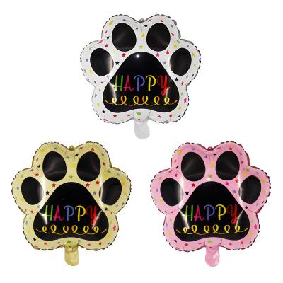 China Pata Globos For Pet Birthday Pet Foil Balloons Party Decoration Puppy Paw Dog Cat Claw Panda Animal Party Decoration New for sale