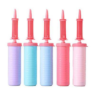 China Party Decoration Balloon Accessories Macaron Balloon Pastel Pump Inflator Handheld Compressor for 2Way Balloons Dual Action for sale