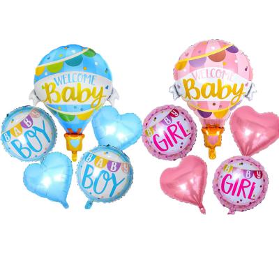 China Hot sale gift toy gender reveal baby boy girl friendly hot air helium balloons places bebe conjunto de globos for baby shower party deco for sale