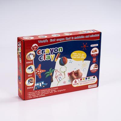 China Make Your Own Crayon in Any Shape and Color Make Your Own Shapes Clay Crayons with Coloring Books and Crayon Crayon Set for Kids for sale