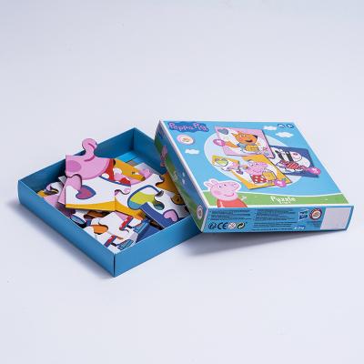 China Toy Wholesale Custom Kids Cartoon Jigsaw Puzzle Sets Hard Cardboard 3 in 1 for sale