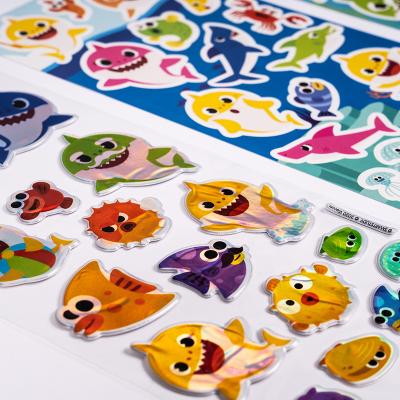 China Custom cartoon puffy sticker sheets from cartoon sticker makers and fun sticker with your own design for sale